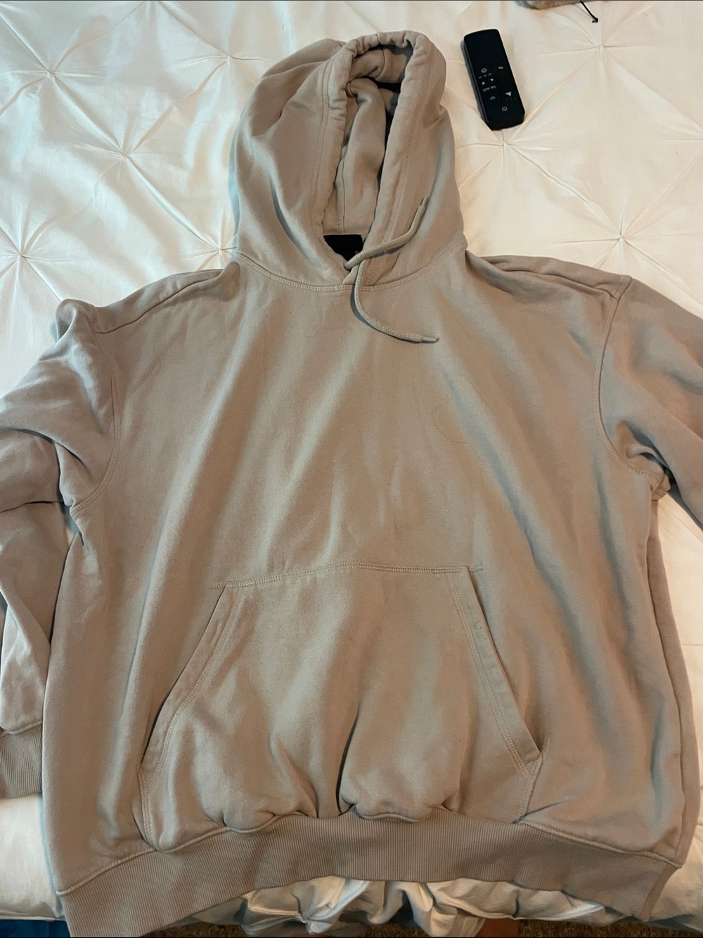 H&M Men’s Crewneck Hoodie in Taupe Beige